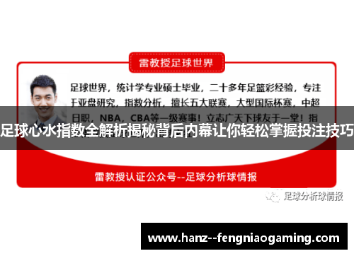足球心水指数全解析揭秘背后内幕让你轻松掌握投注技巧 足球心水指数全解析揭秘背后内幕让你轻松掌握投注技巧